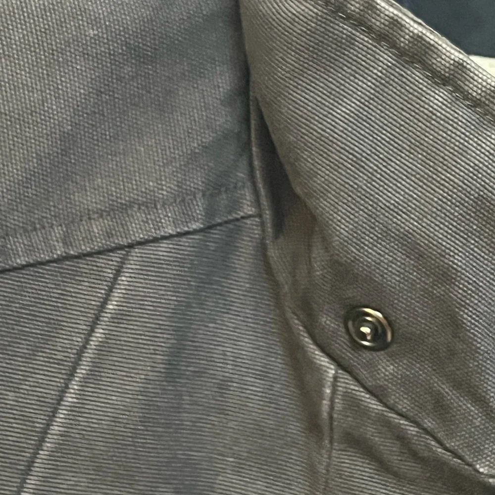 REISS Elbow Canvas Utility Military Jacket Biker 4 Pocket Men's Gray - Picture 3 of 11